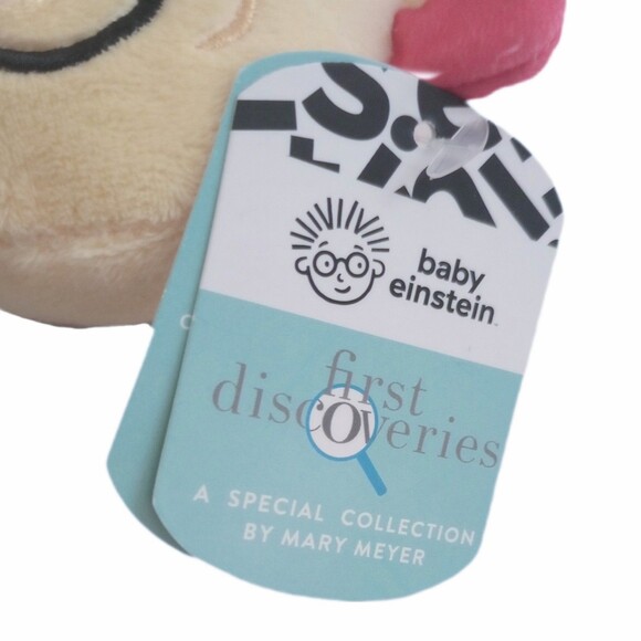 NWT Baby Einstein First Discoveries Infant Minky Blanket Soft Toy - Picture 4 of 5